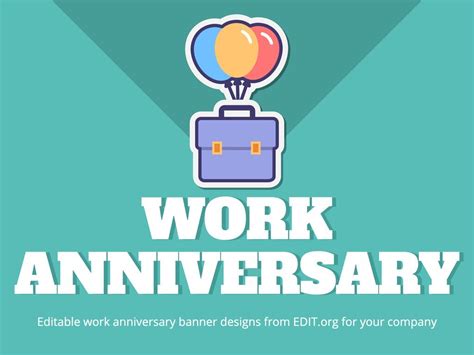 work anniversary printable card.